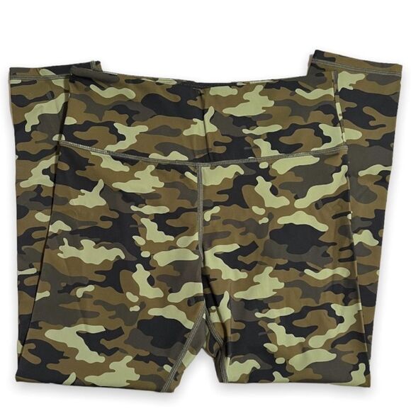 ZYIA Light Green Camo Reflective Soft N Snug Legging Mid Rise 7/8 24” Small - Picture 14 of 16